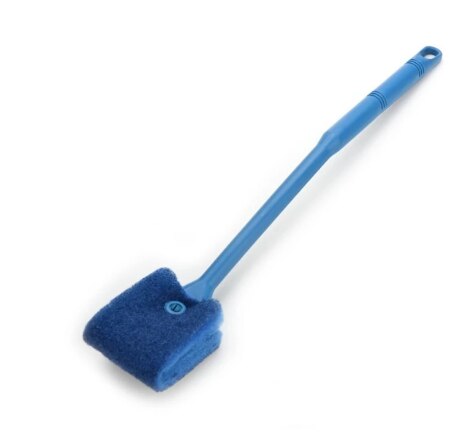Cleaning Brush Plastic Sponge Aquarium Glass Algae Cleaner Glass Plant Aquarium Fish Tank Aquarium Pet Accessories: Blue 40cm