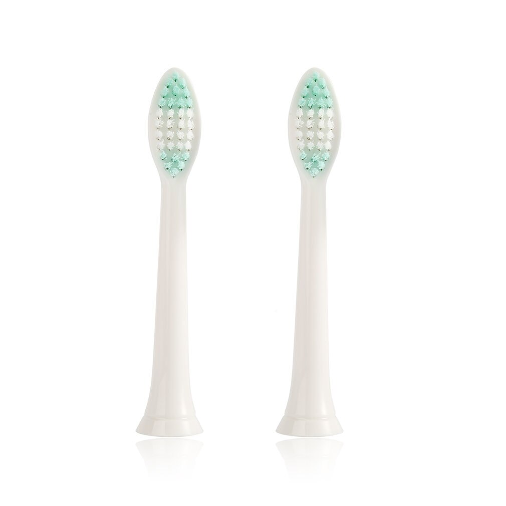 2 pces u-beijo escova de dentes elétrica cabeça pescoço angular e cerdas contornadas para uso confortável fácil substituição e limpeza