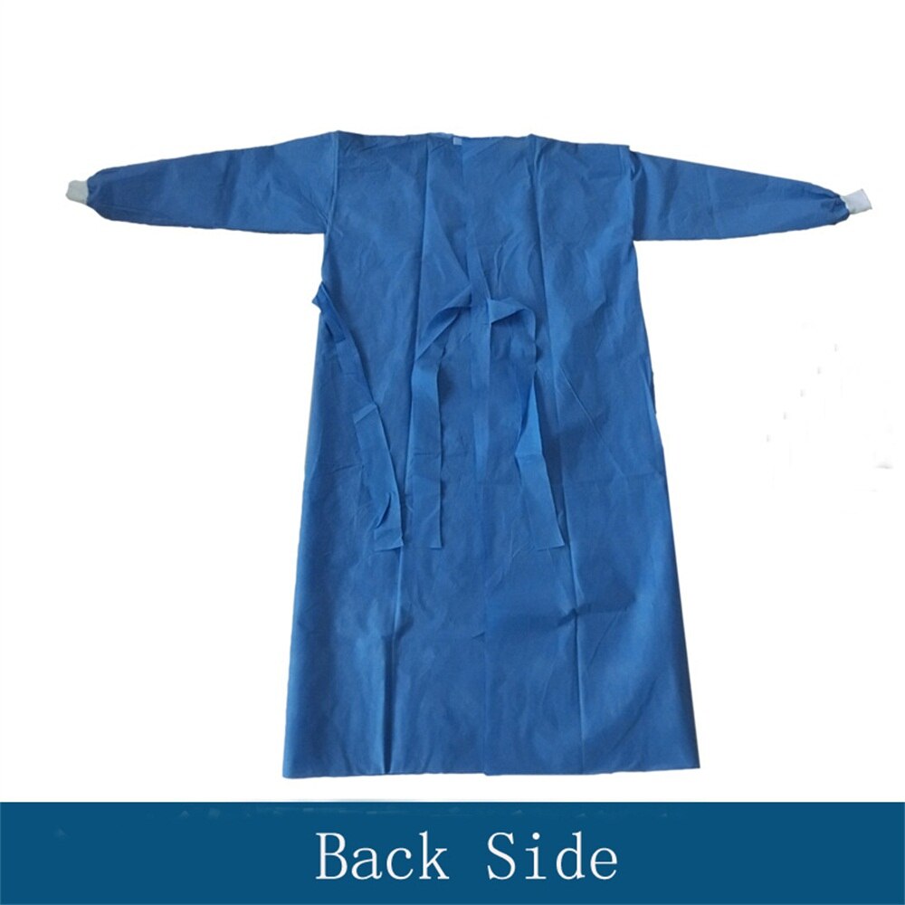 Disposable Thick Non-Woven Hand Washing Clothes Blue Spray Paint Protective Work Isolation Clothing Gown Anti-Oil Dust-Proof