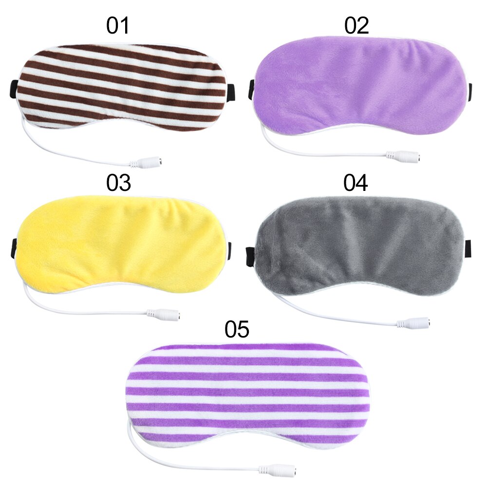 1pc recyclebare usb-verwarmingsstoom-oogmaskers met lavendeleffect, verwarmde anti-donkere kringen ooglapjes, massage-oogspa-verband voor de slaap