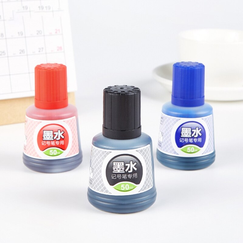 50ml Refill Ink Erasable Whiteboard Marker Pen Inks Instantly Dry Erasable Ink Refills Tool School Office Supplies 1 Bottle