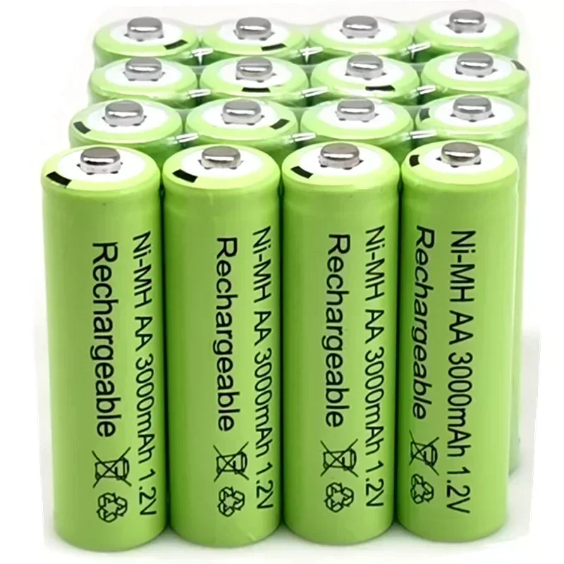 2025 neAA 1,2 V3000mAh Ni-MH 1,2 V baterías batería recargable verde lámpara Solar de jardín linterna LED lámpara linterna
