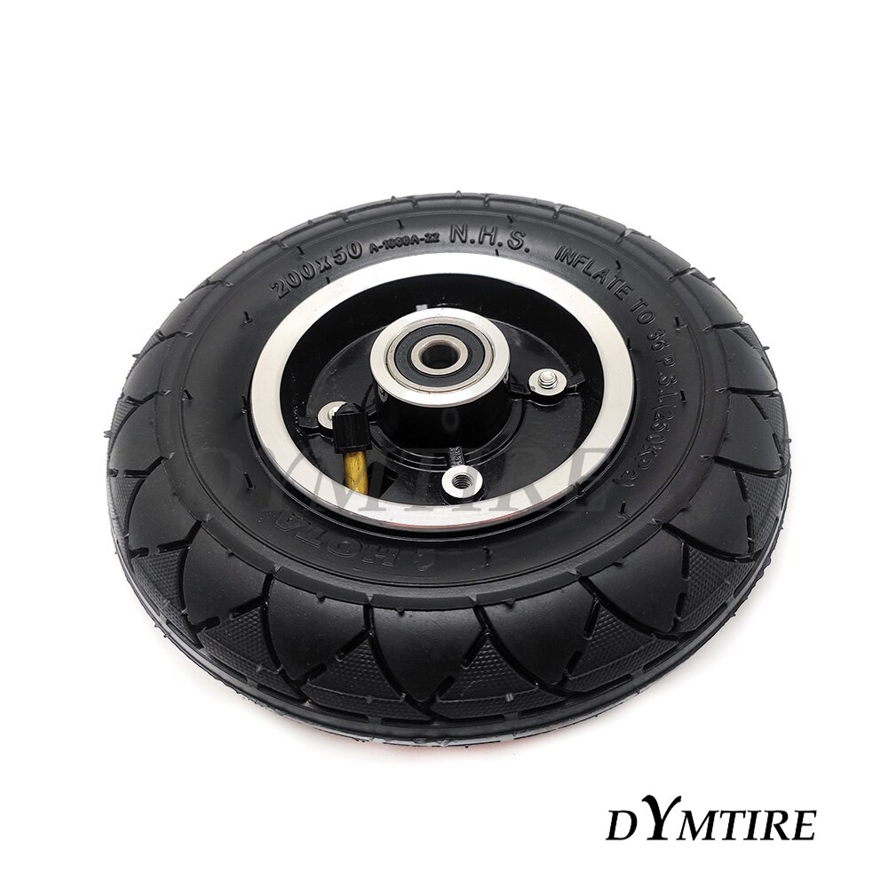 8 Inch Pneumatic Front Wheel 200x50 Tire for Electric Scooter Anti Slip Off Road Wear Resistant Tyre Accessories: wheel A