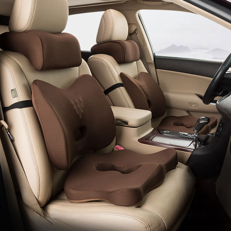 Zitkussen voor auto, kantoor, orthopedisch stuitje, ischias, verlichting van lage rugpijn, premium traagschuim massagestoelkussen