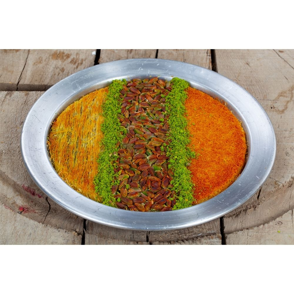 Kunefe – plat traditionnel turc en aluminium inoxydable, plat de présentation pour Dessert, Gaziantep, toutes les tailles