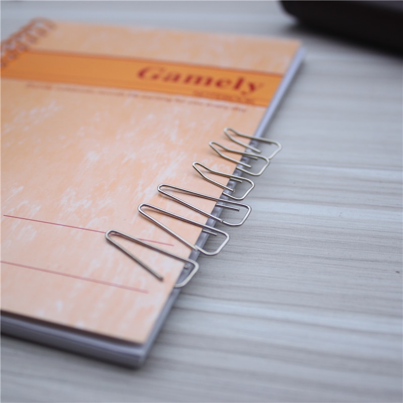 80PCS/Box offic Metal paper clip bookmark memo clip Office stationery supplies round clips