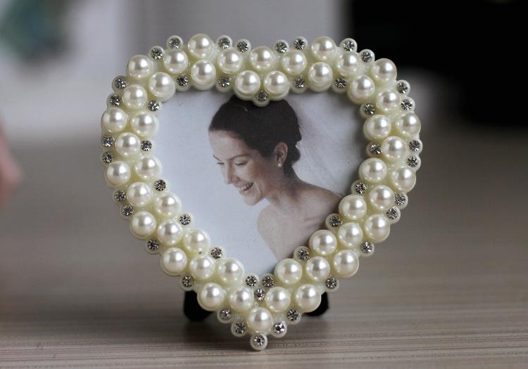 1 pieza de marcos de fotos de perlas de 6 cm , 7 cm, 5 cm, 10 3 8 para bodas, cumpleaños, artículos de decoración de escritorio, decoración del hogar, adorno.