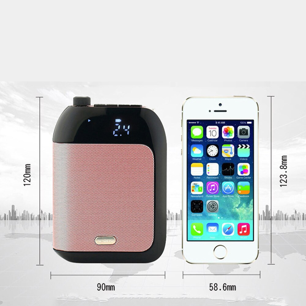 Stimme Verstärker 15W verdrahtet Mikrofon Für Lehrer Schule Hochschule Tour führen Tragbare FM Radio Megaphon Amplificador De Voz