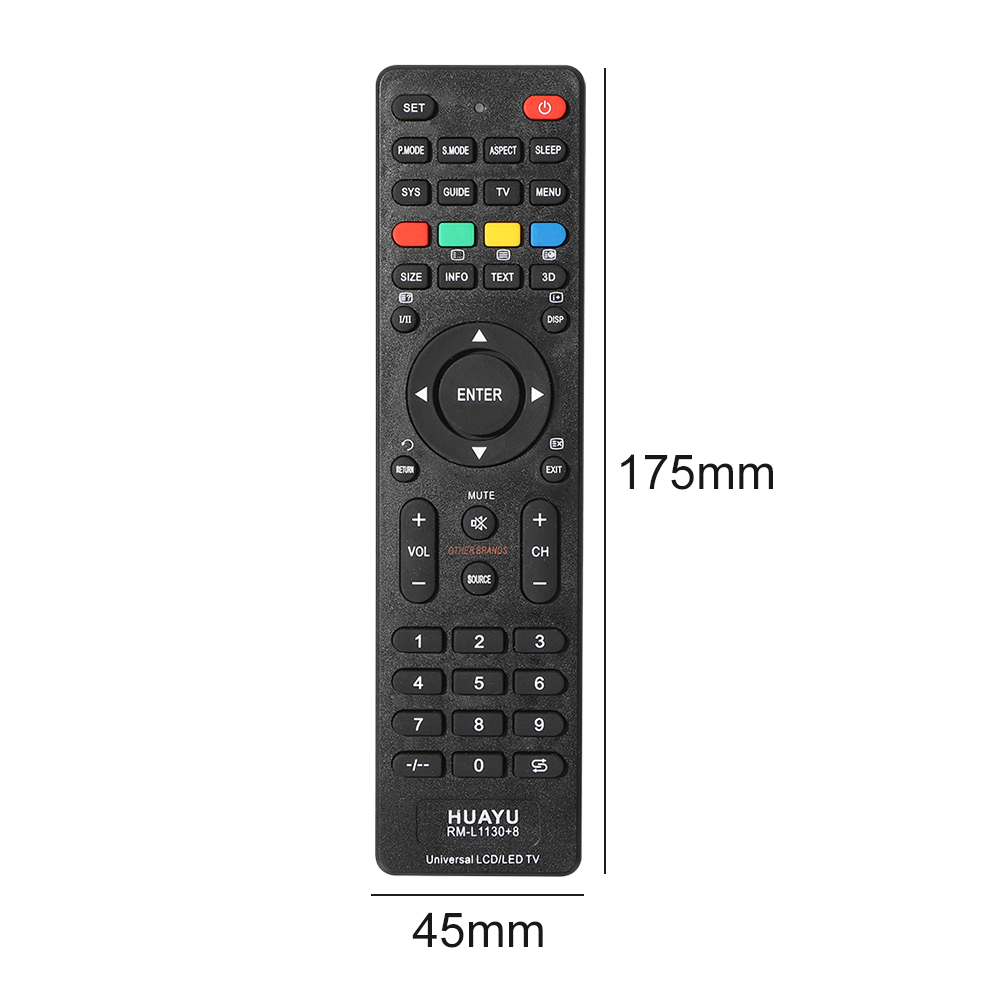 Universele Afstandsbediening Voor RM-L1130 + X RM-L113 + 12 RM-L1130 + 8 Alle Televisie Tv Controller Tv Remote control Vervanging: Black