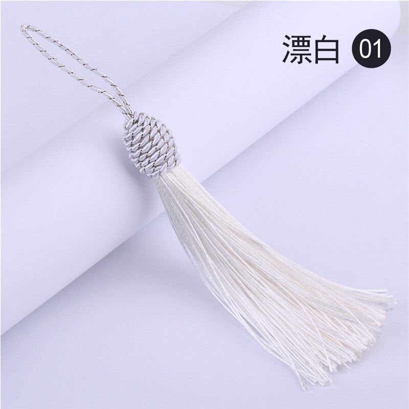 15cm Silk Tassel Fringe Sewing Bang Tassel Trim Key Tassels for Silk Tassels DIY Embellishment Curtain Accessories Parts: color 01