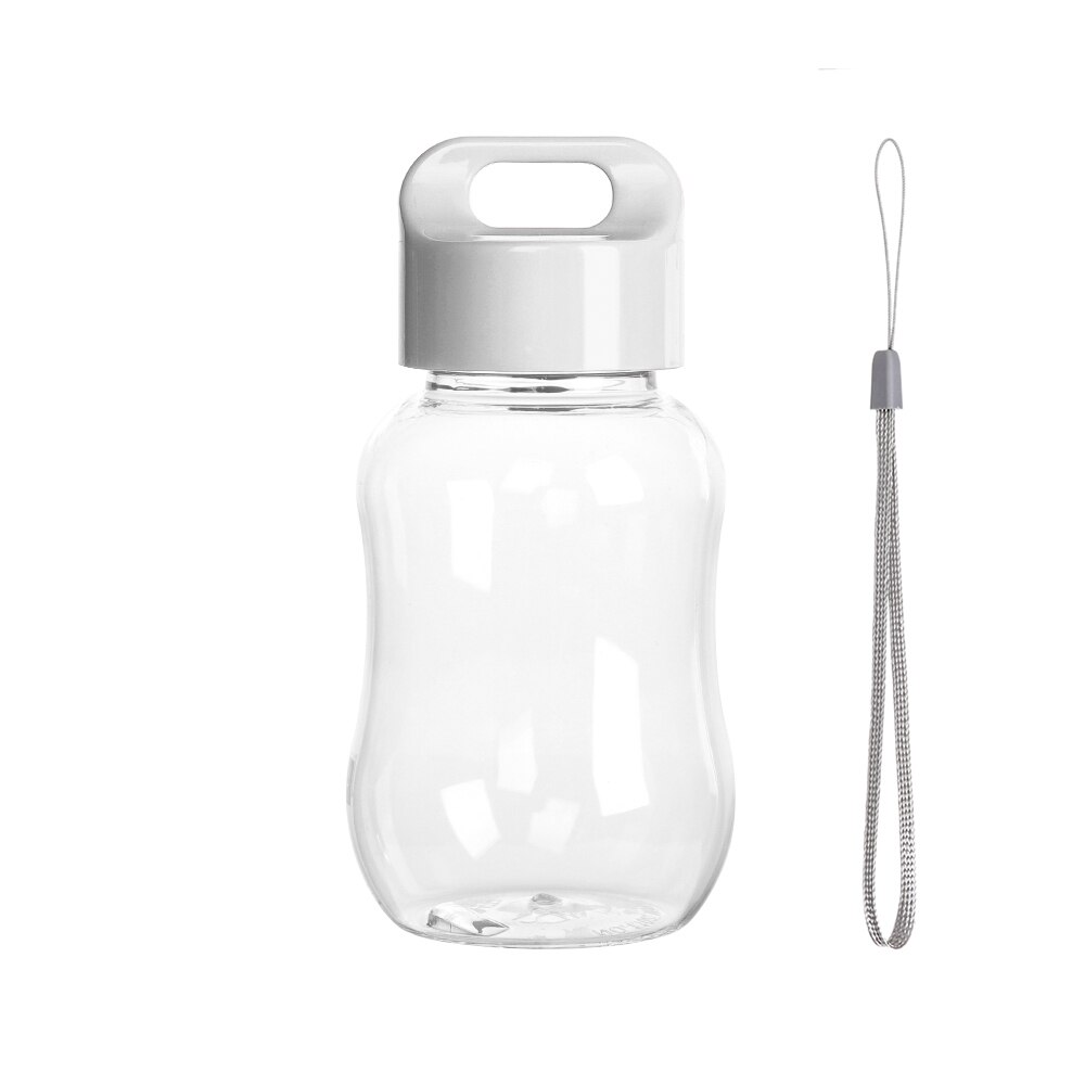Hem nappvattenflaska låst plast vattenläckage-säker sport dricksflaska för vatten barn te tumbler cykling: 180ml- vita