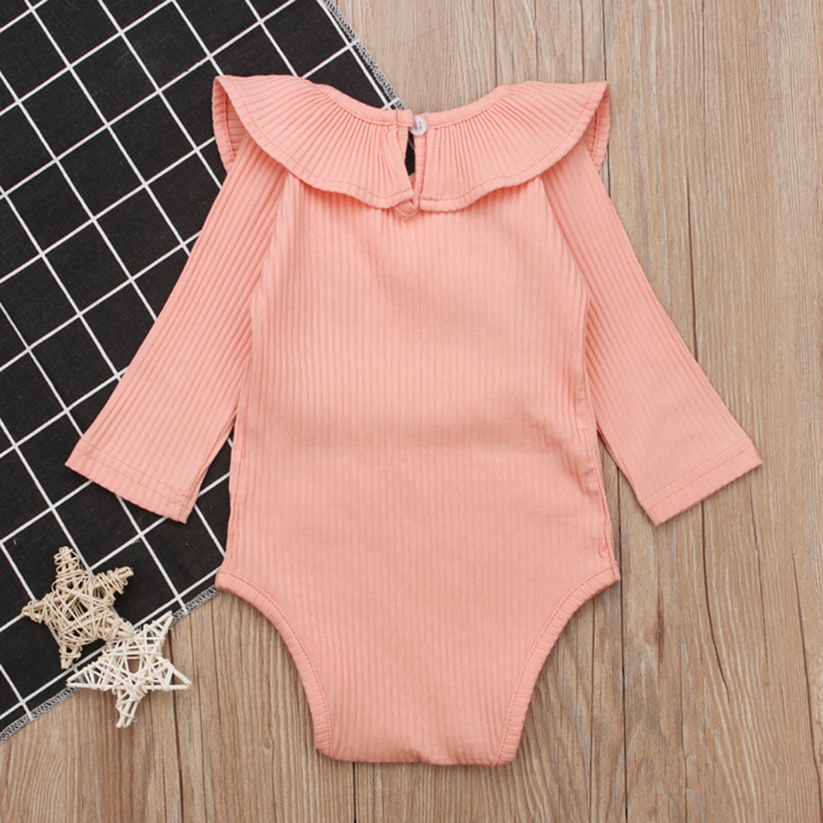 Kids Kleding Peuter Baby Baby Jongens Meisjes Kleding Solid Ruches Romper Jumpsuit Outfits Kinderen Casual Kleding