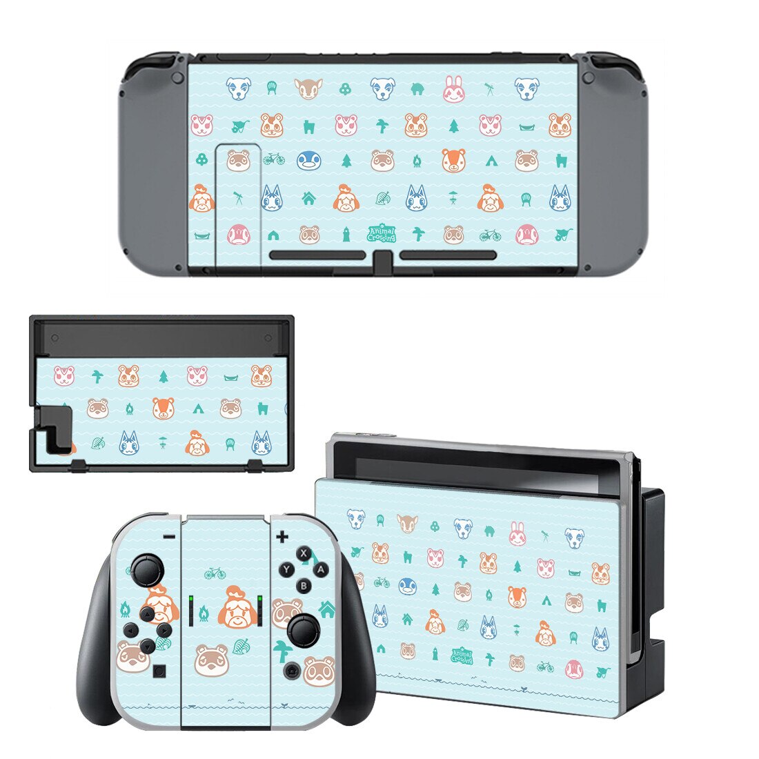 Animal Crossing Skin Sticker vinyl for Nintendo Switch sticker skin NS Console and Joy-Con Controllers: YSNS2560