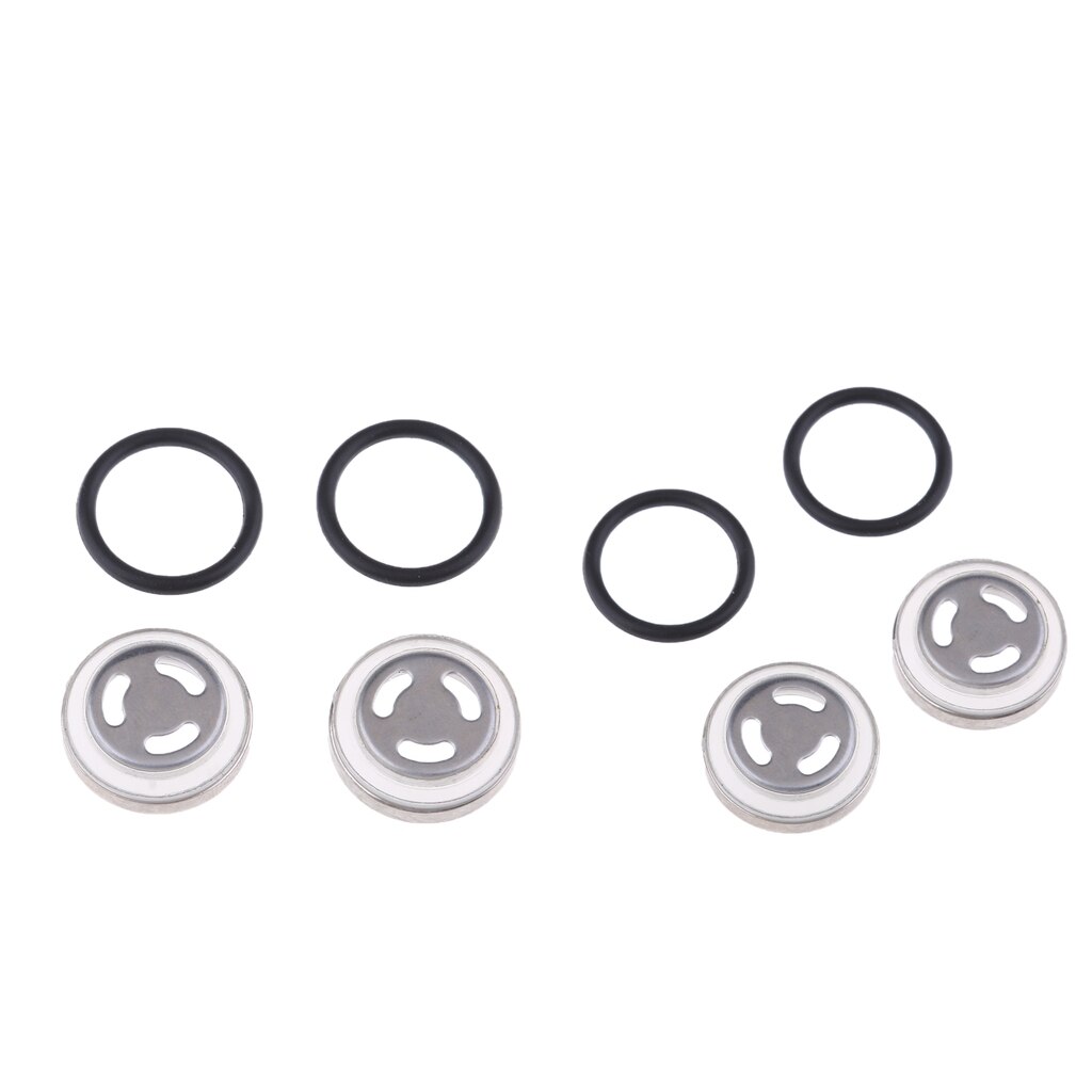 4 Pieces Φ 18mm Sight Glass Sight Glass with Seals for Motorcycle Master