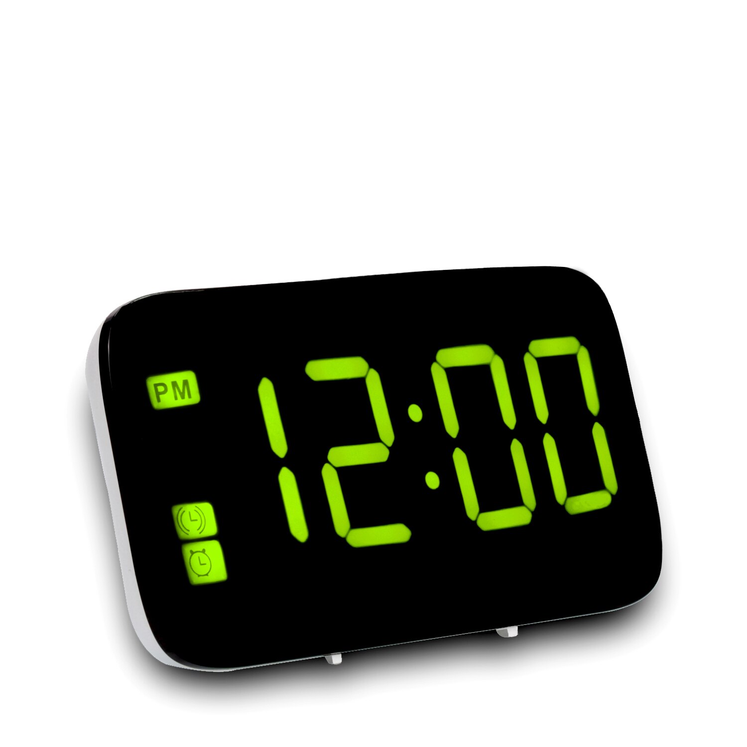 Digital Alarm Clock Voice Control LED Time Display Electronic Play Oo Night Backlit Desktop Desktop Clock Home Decoration: 1