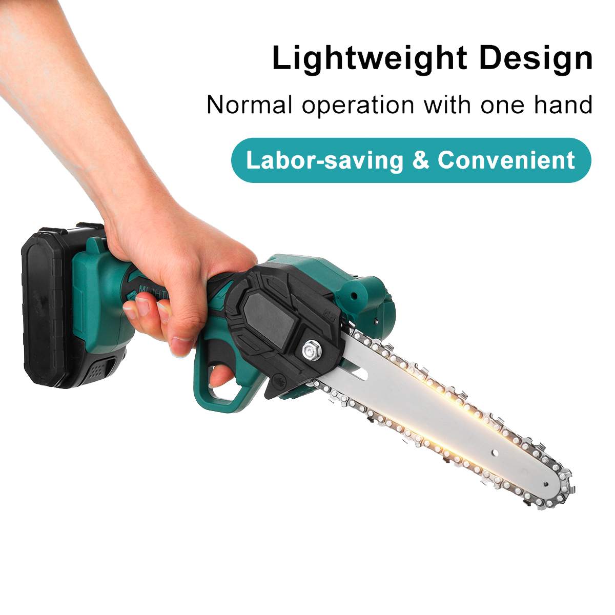 6 Inch 1200W Elektrische Kettingzaag Snoeien Kettingzaag Cordless Tuin Boom Logging Trimmen Zag Houtbewerking Cutter Tool Kits