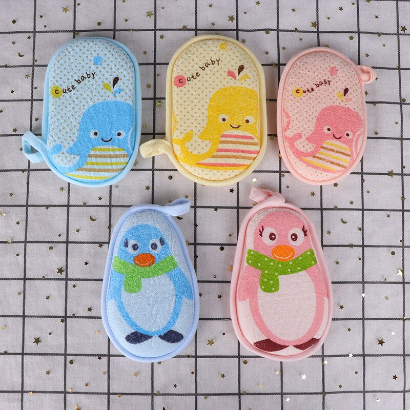 Esponja de baño suave para bebé, producto de ducha para recién nacido, suministros de bola para toalla, 1 ud.