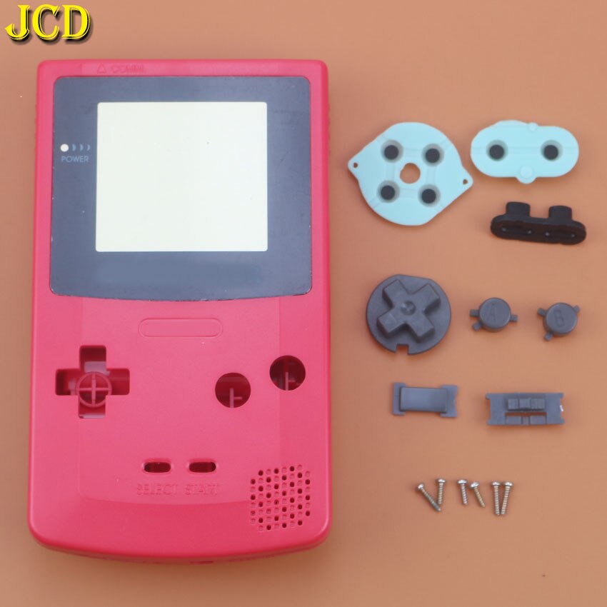 JCD 1PCS For Nintend GameBoy Color Game Replacement Case Plastic Shell Cover for GBC Console Full Housing Case: I