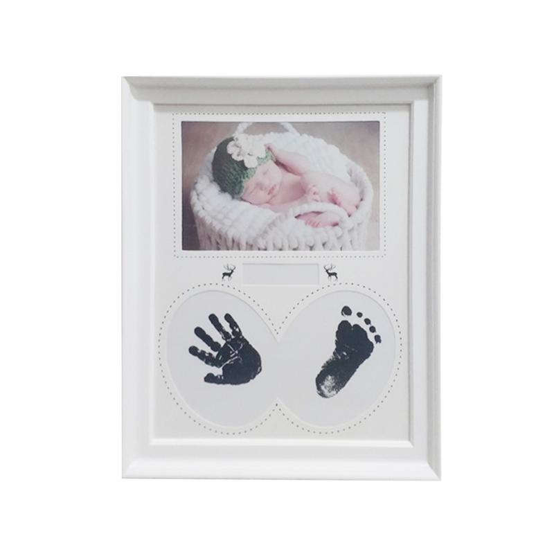 Baby Souvenirs Baby Handafdruk Voetafdruk Fotolijst Kit Voor Pasgeboren Jongens Volle Maan 100 Dagen