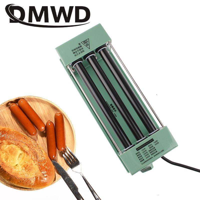 Electric Sausage Machine Multifunction American Dog Kebab Roller Teppanyaki Barbecue Grill Steak DIY Hamburger Baking Oven