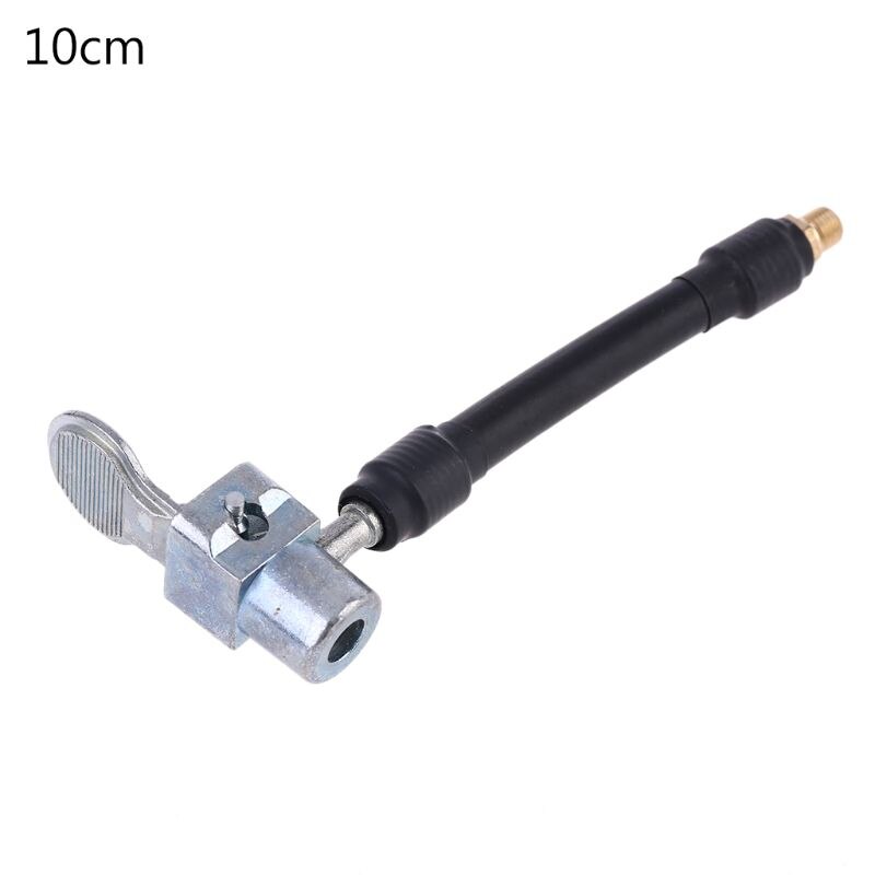 Mandrin à Air verrouillable avec tuyau d&#39;air et Valve de pneu Standard, adaptateur de tuyau de gonfleur d&#39;air à filetage fin, connexion à verrouillage par torsion: 10cm