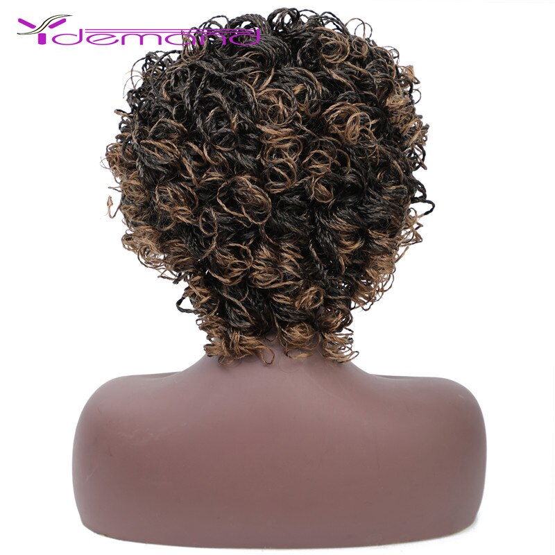 Peluca de pelo trenzado sintético para mujer negra, dos hebras de pelo rizado, estilo BOB, Passion Twist