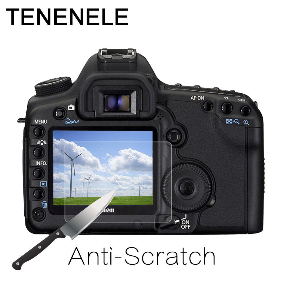 Tenenele skjermbeskytter til kanon eos 5d merke  ii 2 herdet glass lcd beskyttelsesfilm hd til kanon 5 d 2 kamera skjermbeskytter