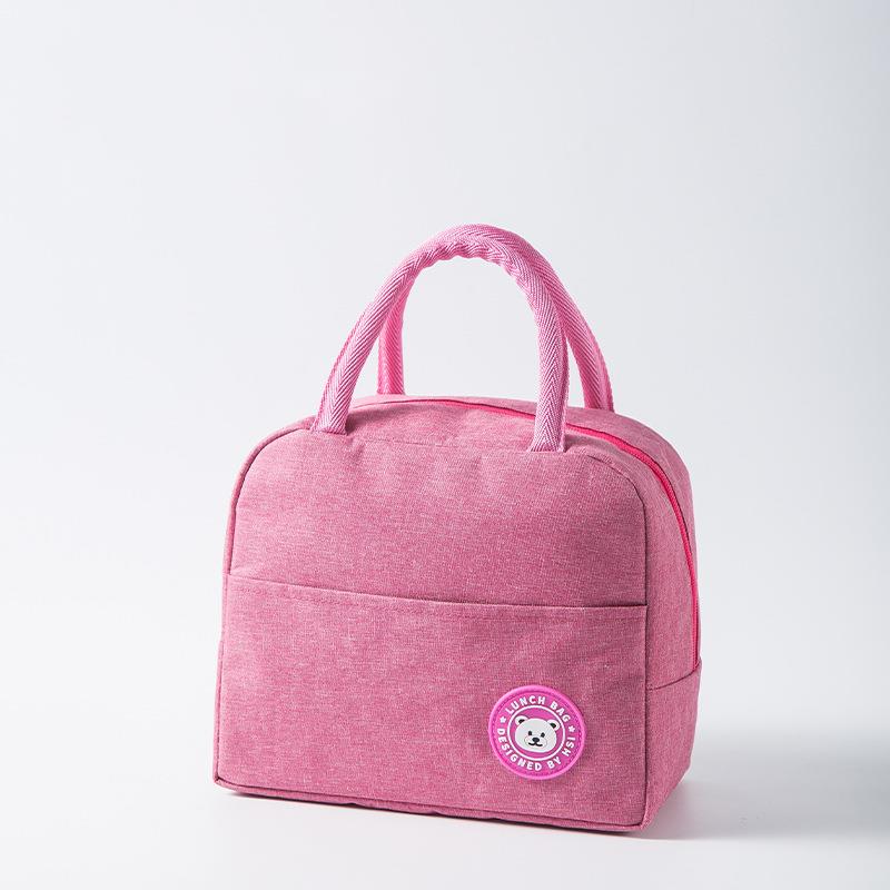 Draagbare Lunch Tas Thermische Geïsoleerde Lunch Box Tote Koeler Handtas Bento Pouch Diner Container School Voedsel Opslag Zakken: 04