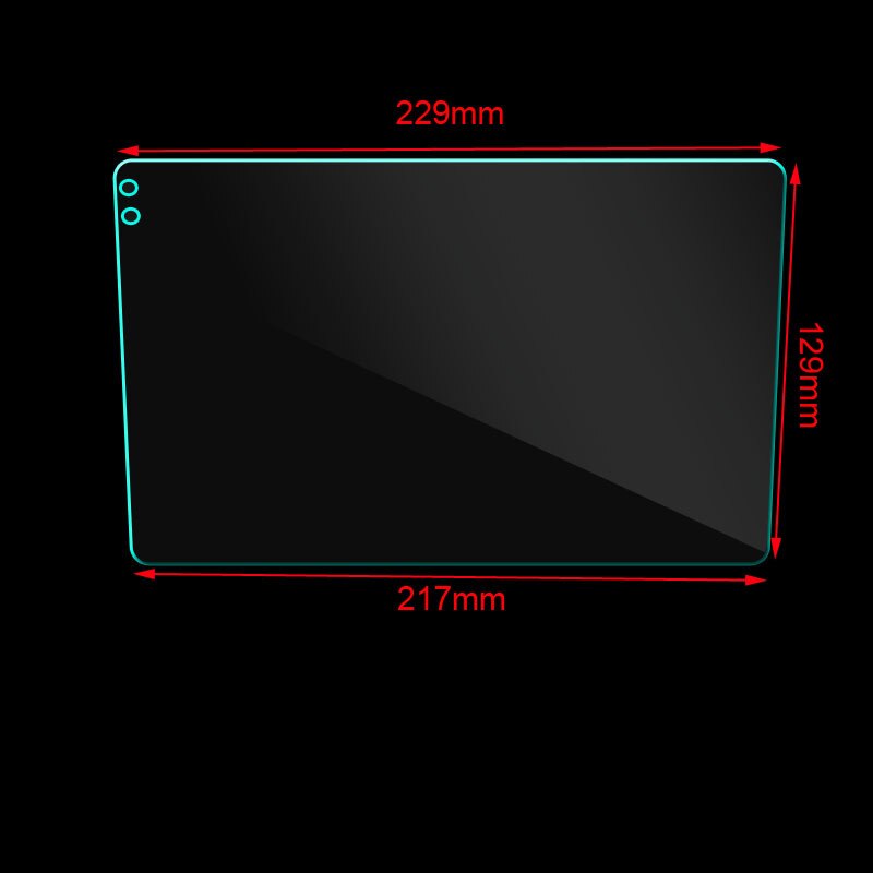 Coche de vidrio templado Radio para radio DVD GPS LCD pantalla táctil completa película pegatina protectora 9 pulgadas grabadora de cinta ESTÉREO auto radio