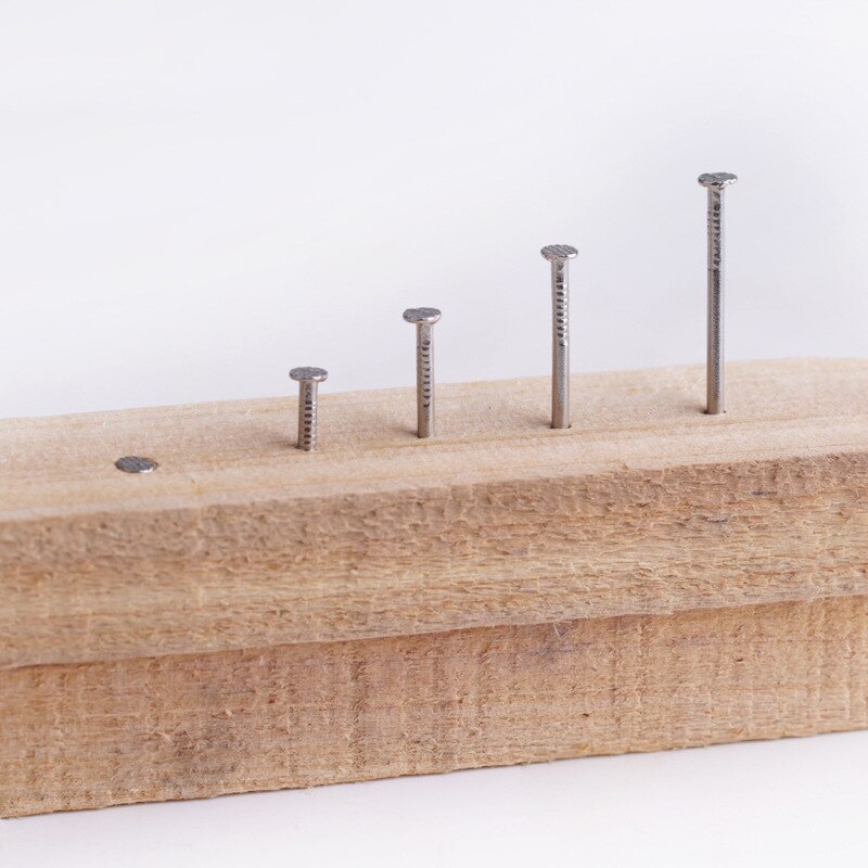 Clavo de cemento de acero inoxidable 304, clavo de acero para carpintero redondo, clavos de pared, clavo de cemento alargado, clavo de hormigón pequeño, 10 Uds.