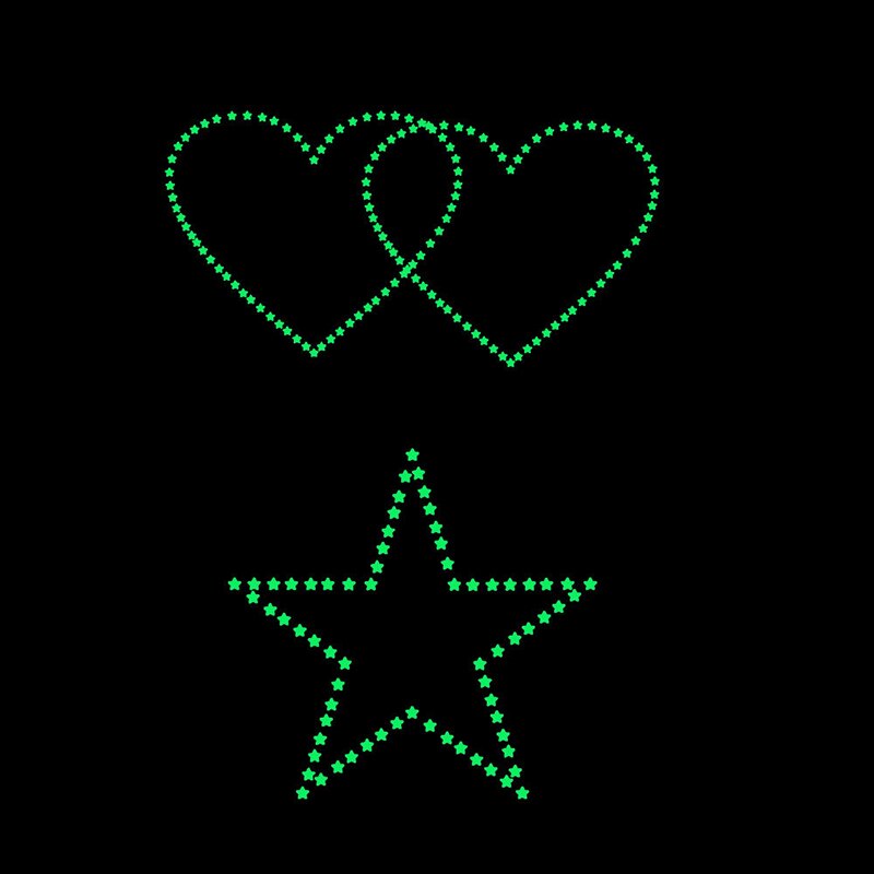 3 stuks/set lichtgevende sterren muurstickers slaapkamer huisdecoratie muurschildering kinderkamer babykamer behang glow in the dark stickers