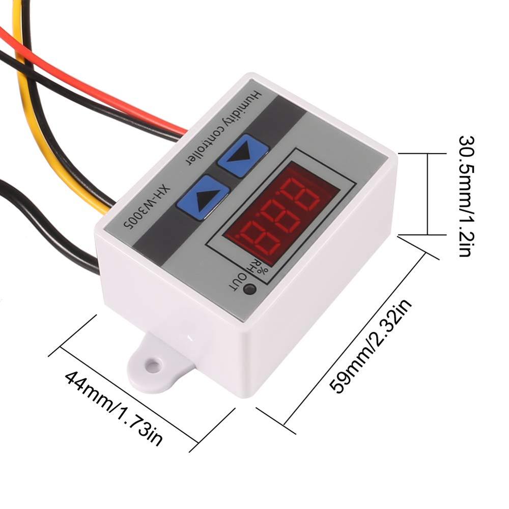 Digital Humidity Controller XH-W3005 12V 24V 220V Humidistat Hygrometer Humidity Control Switch regulator + Humidity sensor