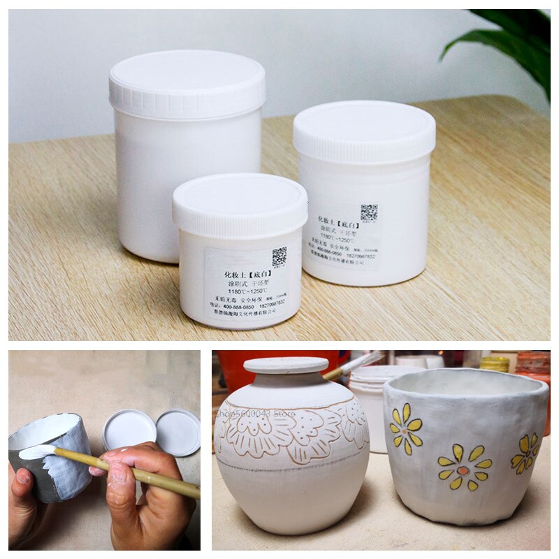 Ceramic Glaze White Matt Glaze Used To Cover Rough Ceramic Blanks Underglaze Painted Ceramics Colored White Base Glaze