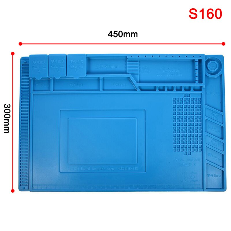 Heat Insulation Working Mat Soldering Station Iron Phone Computer Repair Mat Heat-resistant Insulator Platform H-best
