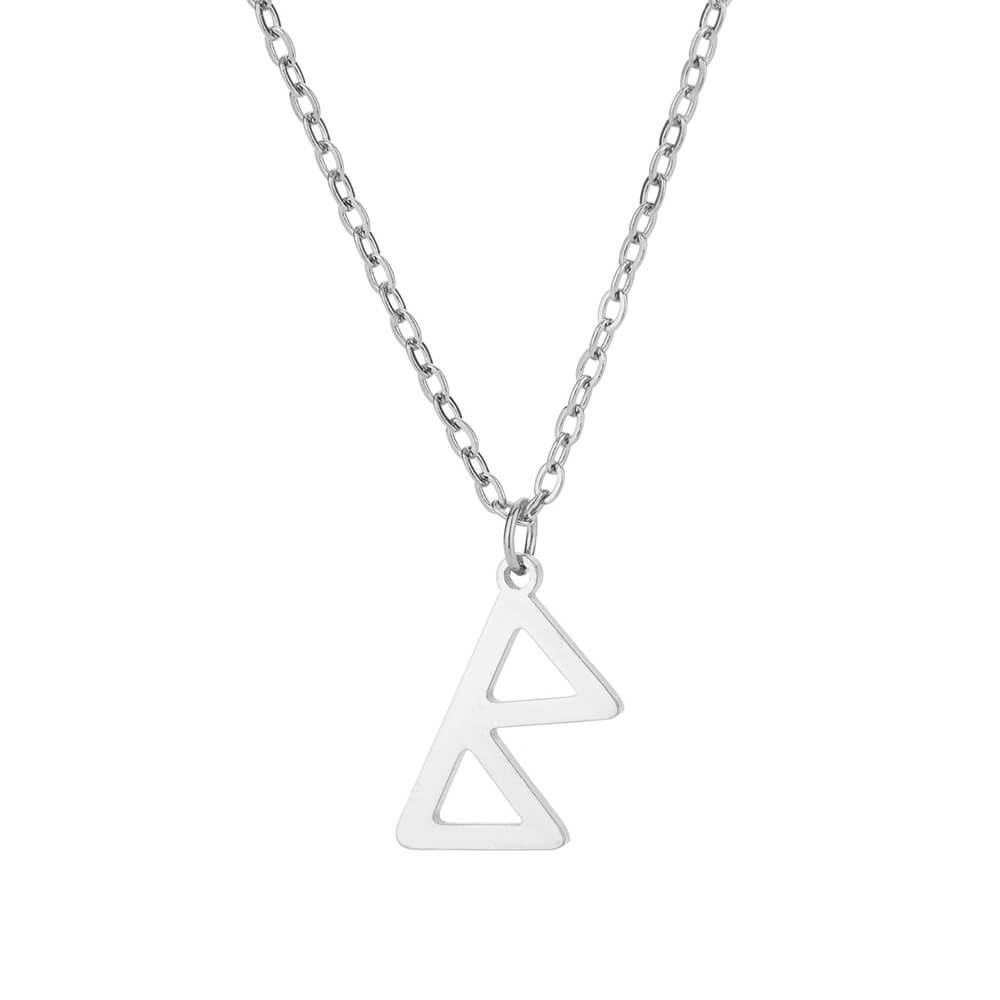 Pendentif runique nordique pour femme, collier de superposition rune viking, bijoux délicats minimalistes, breloque Futhlavabo Runes, pour personne âgée