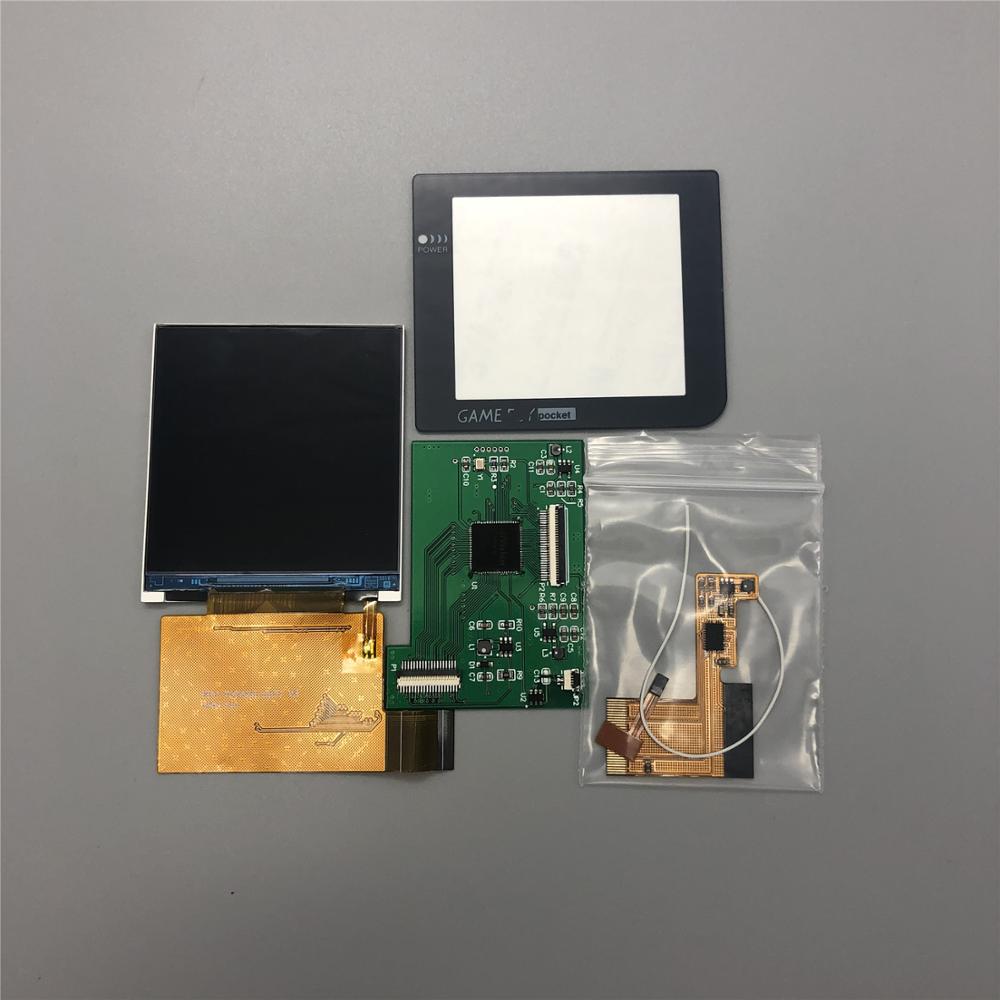 Facile à installer 2.6 "taille d'origine IPS haute luminosité écran LCD est adapté pour Nintendo Gameboy poche GBP: 2.6 black with light