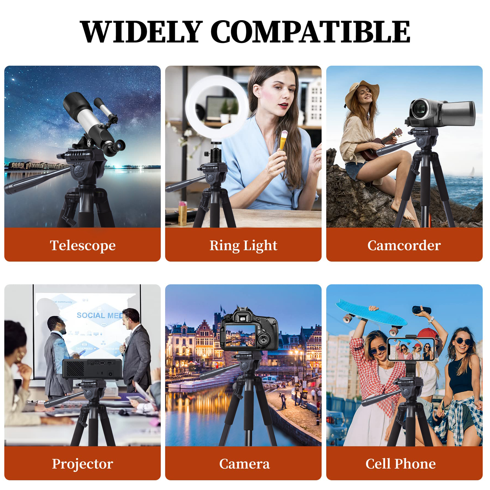 210Cm Statief Hoogte Zware Dury Camera Statief Tripod Tripode Trípode Draagbare Professionele Aluminium Pan Hoofd Voor Dslr Telefoon Ring Licht