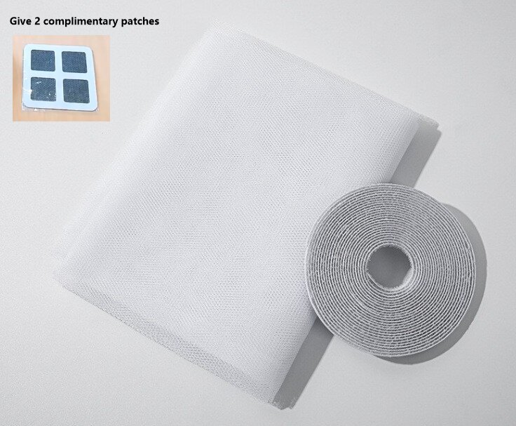 Insektennetz, Anti-Mücken-Fensterschutz, Tüll-Vorhang, Türvorhänge, Netze, Heimtextilien, Garten: WHITE