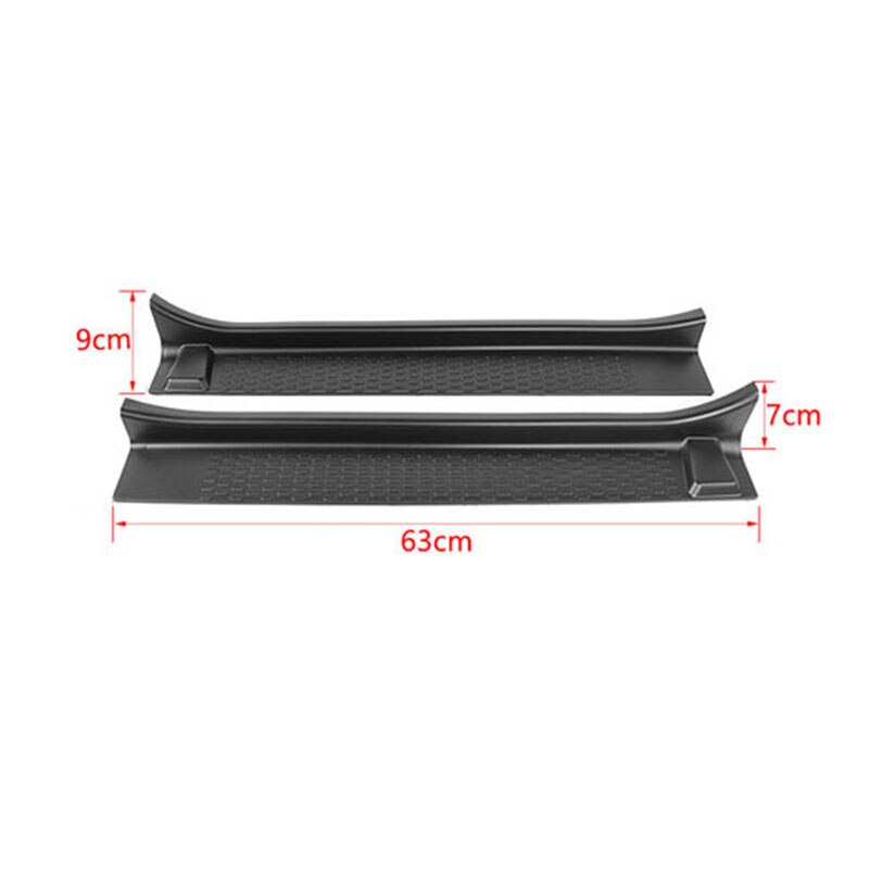 Front Entry Guards Door Sill Plate Protectors for Jeep Wrangler JL + for Jeep Gladiator JT + ABS Door Threshold Bar Stri