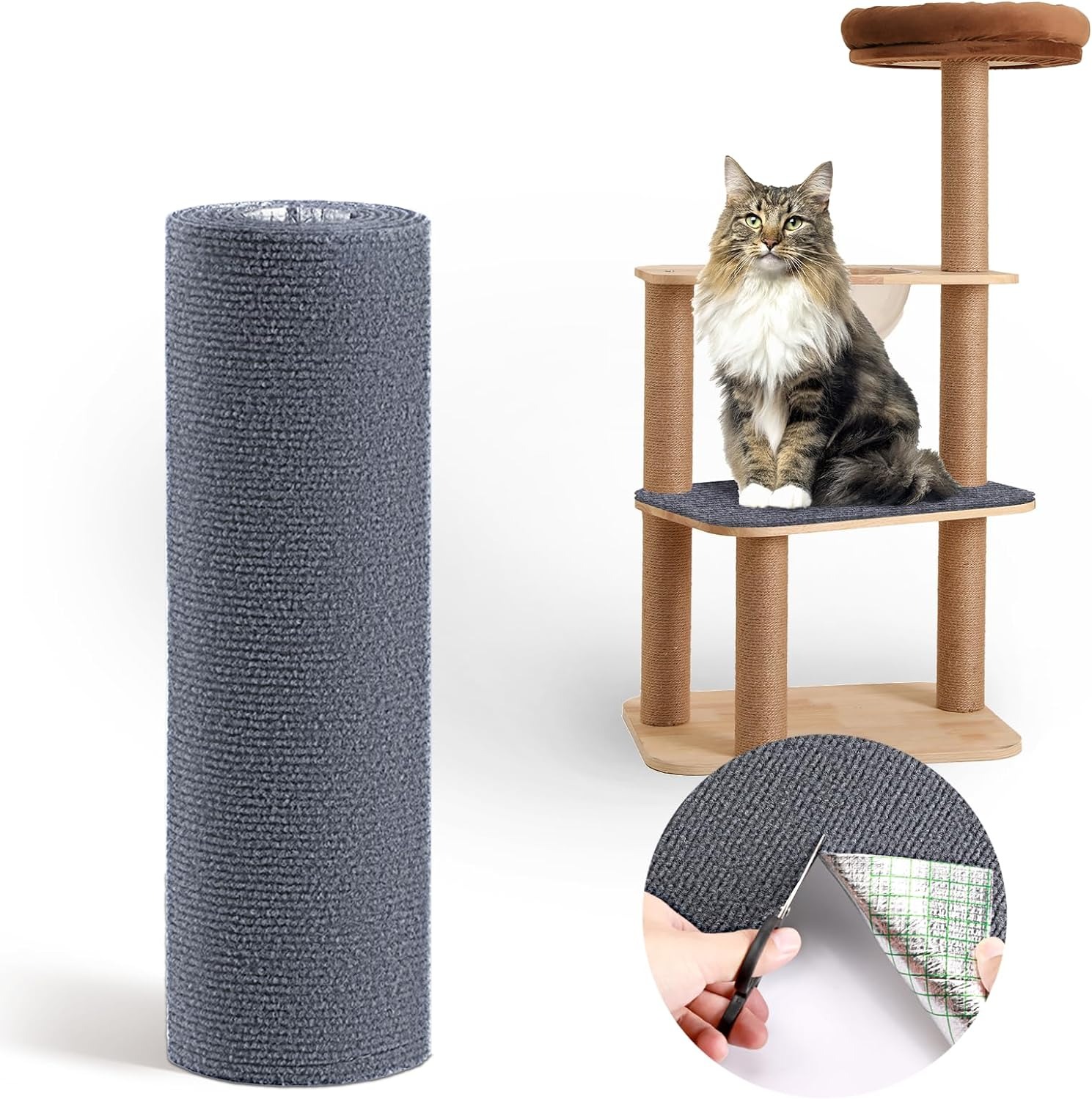 Mur anti-rayures de chat canapé bricolage chats planche à gratter canapé Protection pattes aiguiser tapis auto-adhésif réglable chats planche à gratter