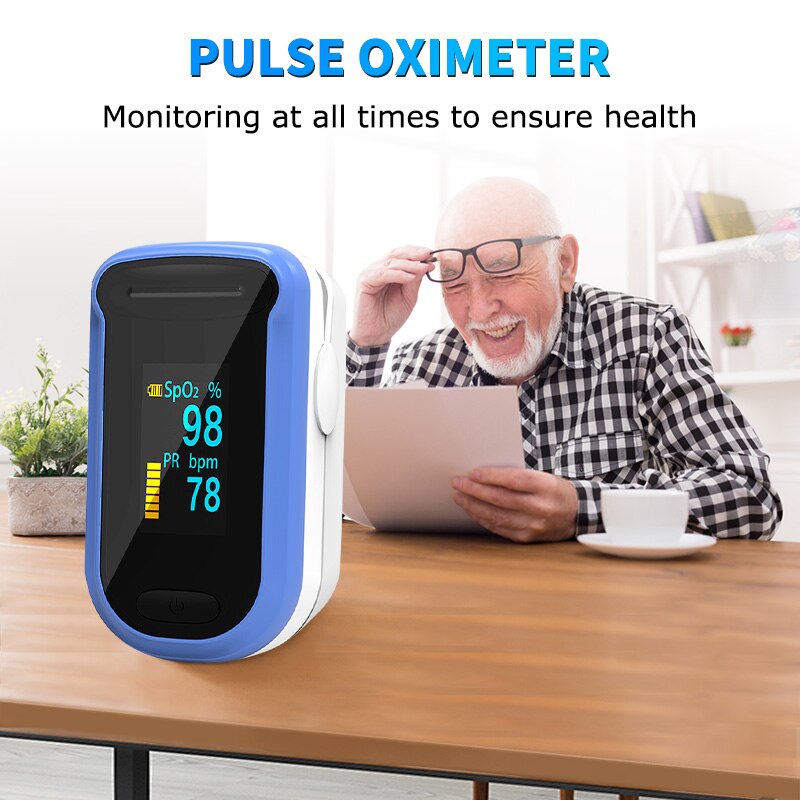 Digital OLED Pulse Oximeter SPO2 PR Monitor Heart Rate Finger Blood Oxygen Saturation Meter Saturometer Measuring
