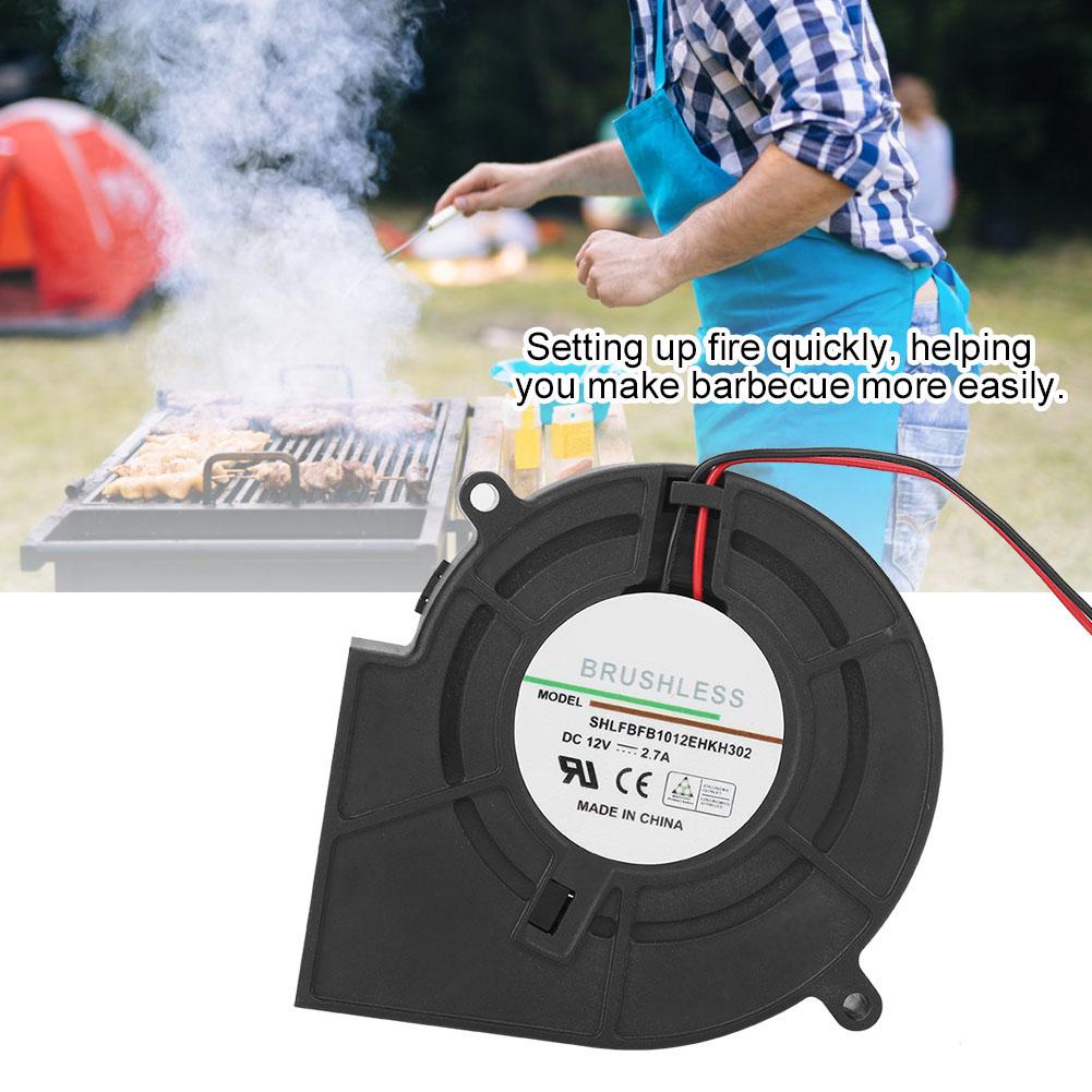 Elektrische BBQ Ventilator Air Blower Voor Vuur Maken Helpen Houtskool Branden Picknick Koken Aanstekers Portie Gebruiksvoorwerp Barbecue Gereedschap Top