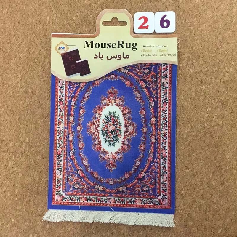 Mrgbest persan mini covor țesut mat mousepad stil retro model covor pad mouse pad cu franjuri home office decor mese artizanat: 26