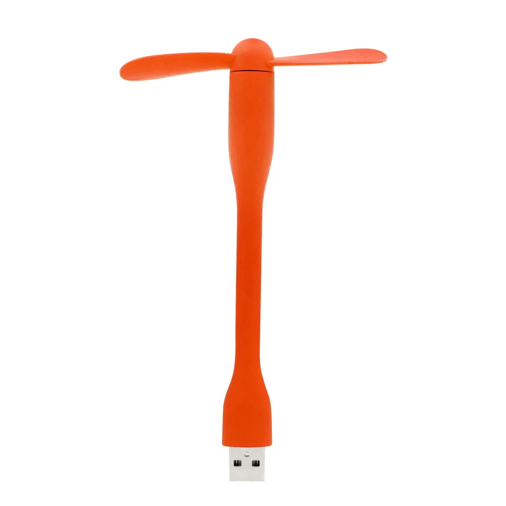 Mini USB ventilador gadgets portátil Mini USB Flexible Cool ventilador de para Tablet ordenador portátil banco de energía verano Gadget ordenador: Orange