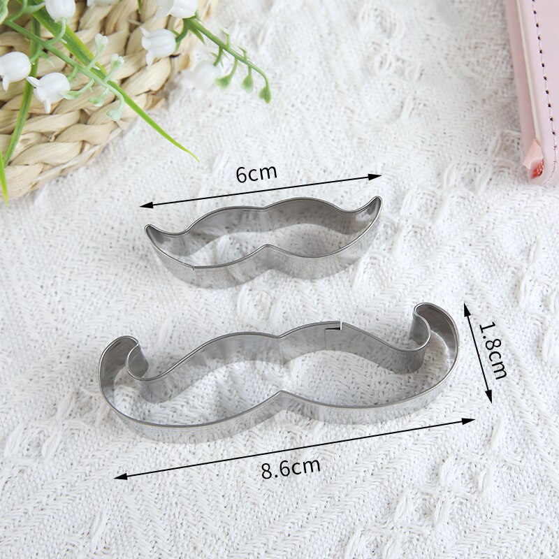 3Pc 4Pc Biscuit Cutter Mold Rvs Cookie Cutters Diy Cartoon Fondant Gebak Mold Voor Keuken Bakken Accessoires: Stainless steel 10