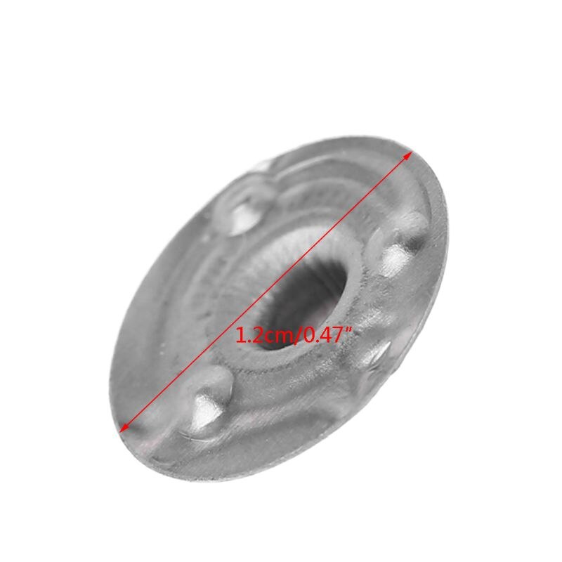 100/200 stuks metalen houder voor kaarsenlonten, zilverkleurig, voor het maken 12.5*2.5mm