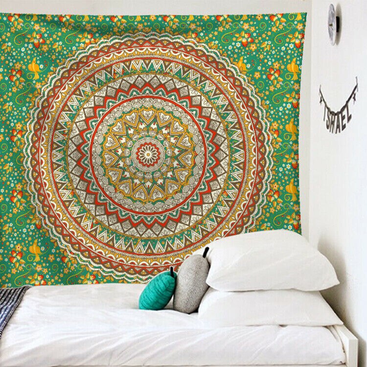 Mandala Tapestry Wall Hanging Polyester Mandala Pattern Blanket Tapestry Home Decoration Supplies