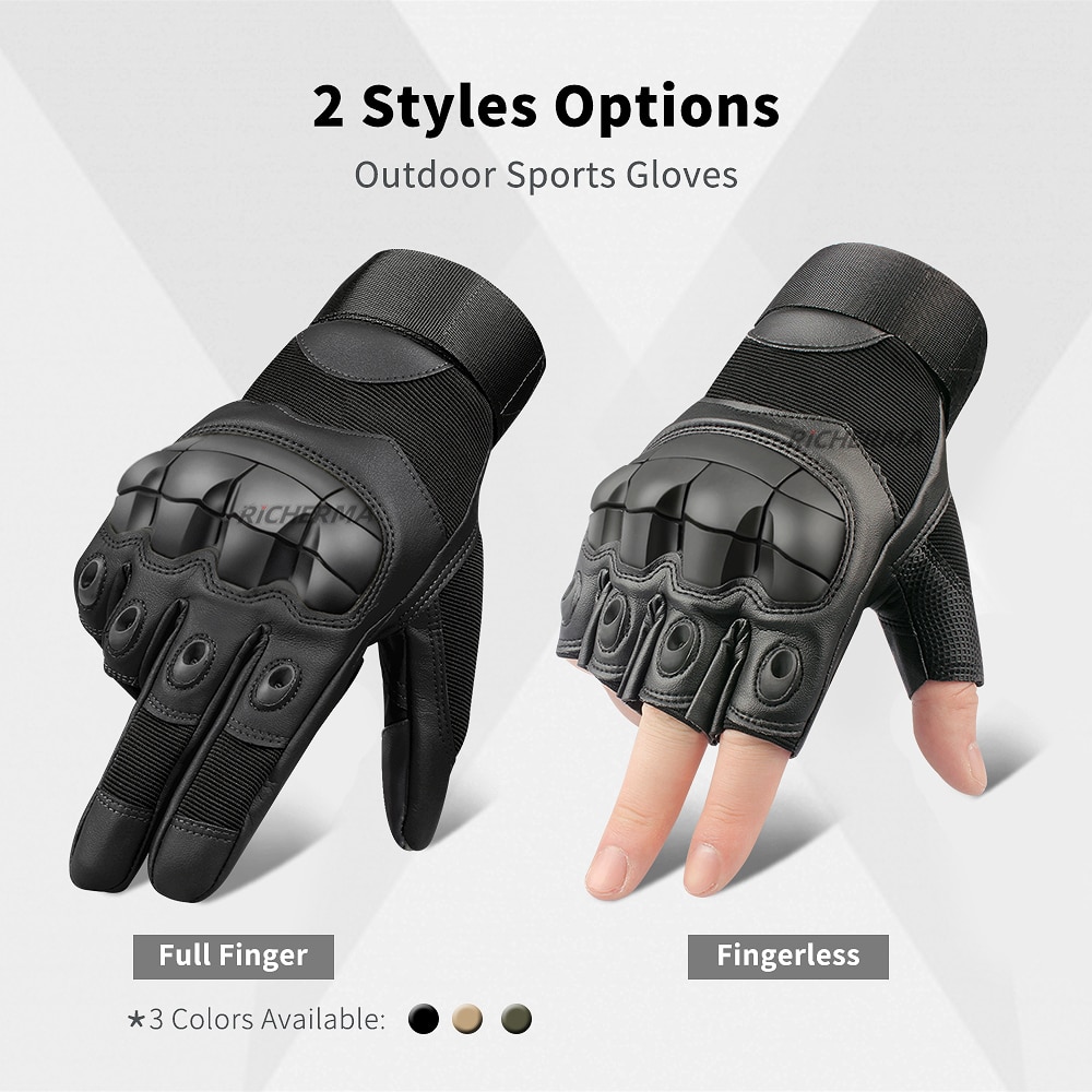 Touchscreen Leather Motorcycle Gloves Full Finger Hard Knuckle Winter Summer Motocross Motorbike Gloves Moto Biker Riding Gloves