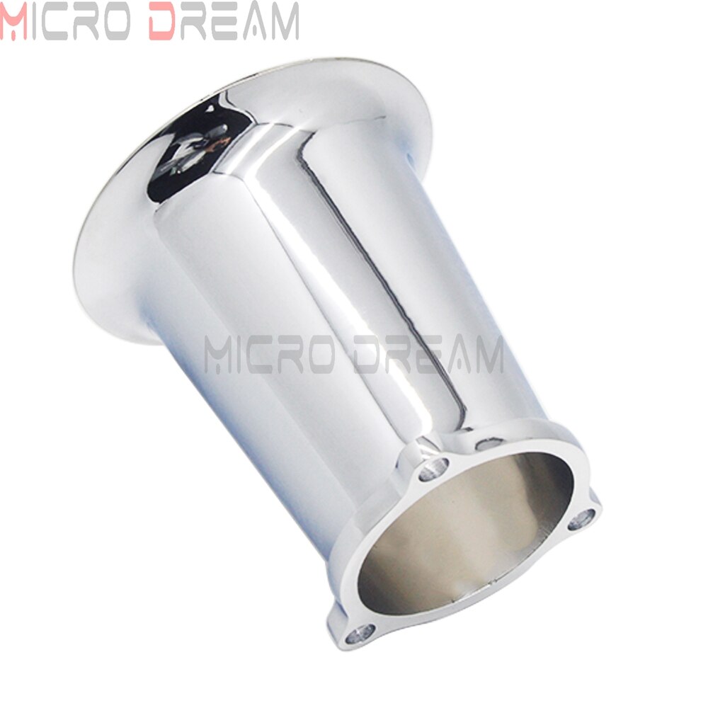 Motorcycle Chrome Billet Aluminum Velocity Stack CV Carb Carburetor Air Intake Cleaner For Harley Bobber Chopper