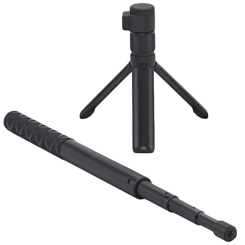 1.1m roterende onzichtbare selfiesticks + ingebouwde statief roterende beugel voor insta 360 one x en  a 360 vr camera time kit